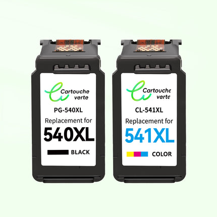 540-541XL – Cartouches d'encre compatibles pour Canon PG-540 XL CL-541 XL | Grande Capacité | Haute performance
