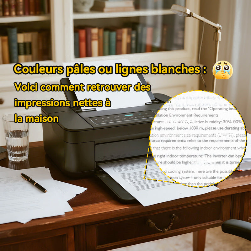🎨 Couleurs pâles ou lignes blanches : Voici comment retrouver des impressions nettes à la maison