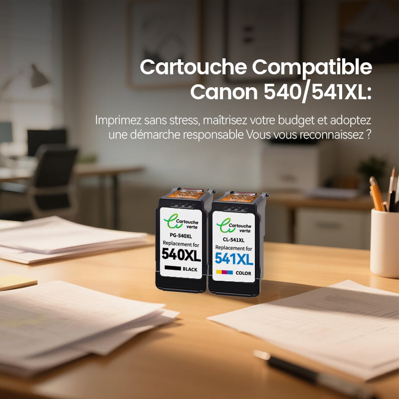Cartouche Compatible Canon 540/541XL: Imprimez sans stress, maîtrisez votre budget et adoptez une démarche responsable
