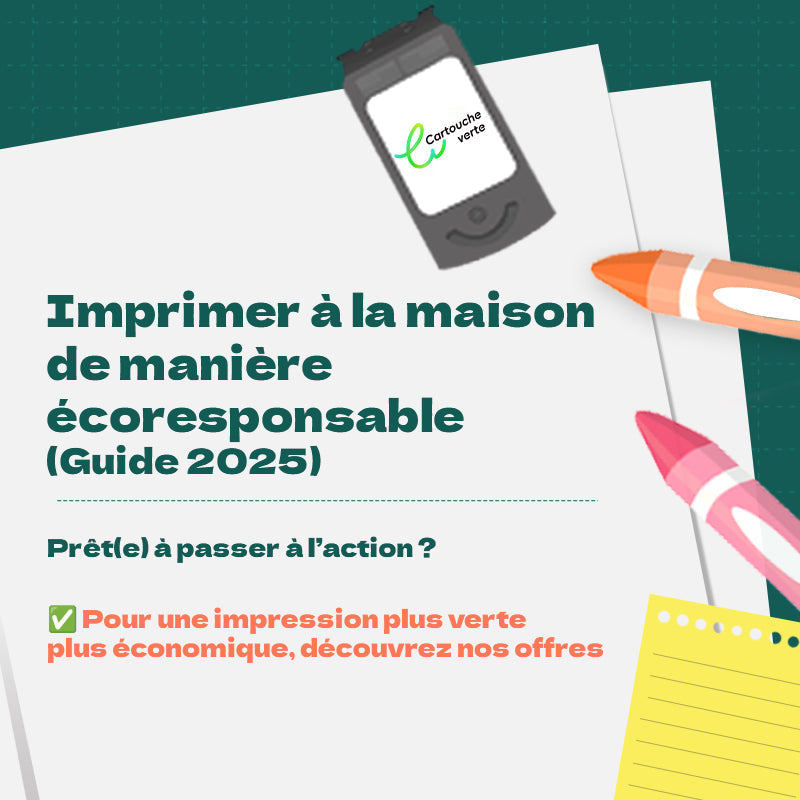 🌱 Imprimer à la maison de manière écoresponsable (Guide 2025)