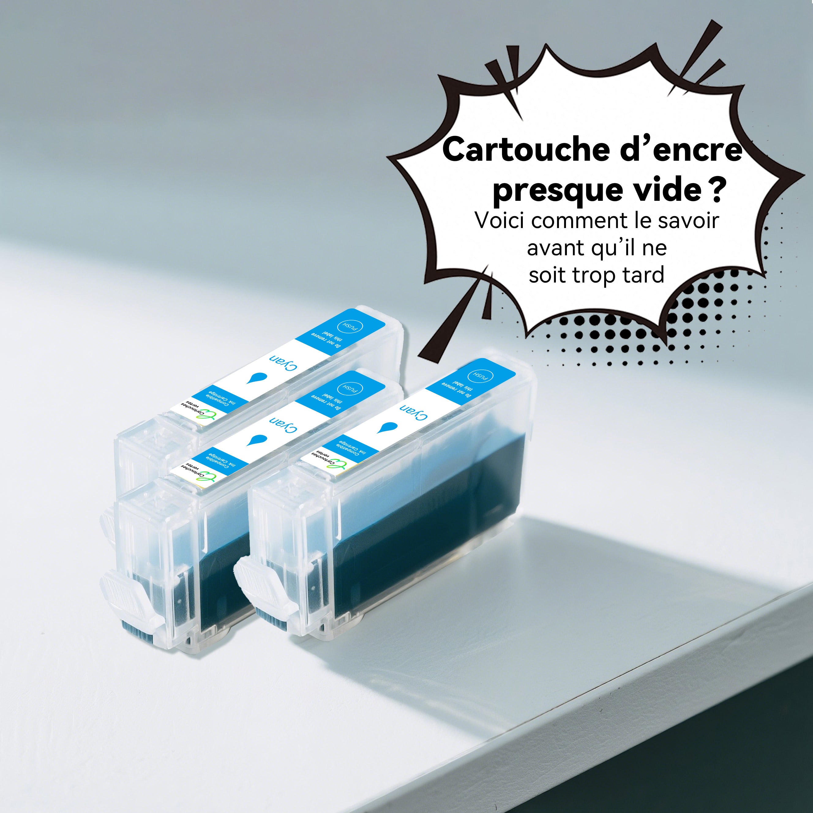Cartouche d’encre presque vide ? Voici comment le savoir avant qu’il ne soit trop tard
