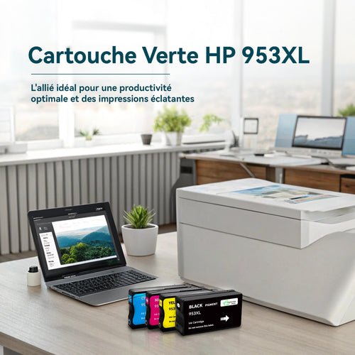 Cartouche Verte HP 953XL : L'allié idéal pour une productivité optimale et des impressions éclatantes - Cartouche verte