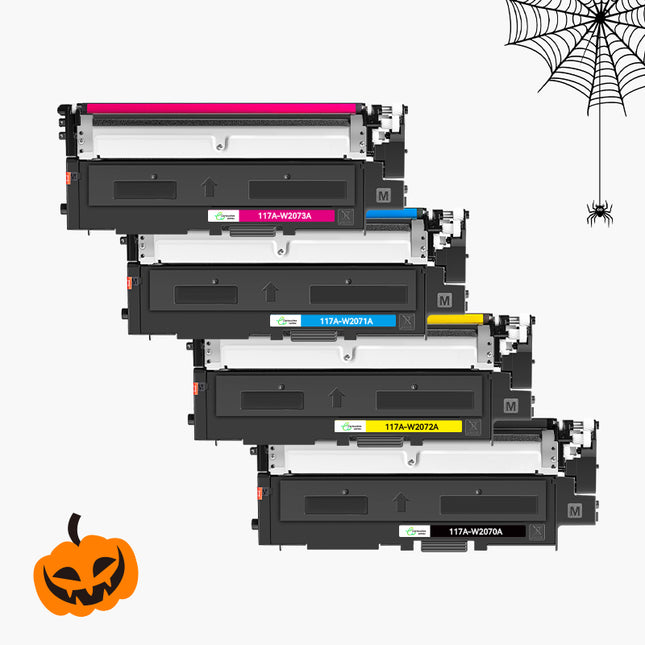 HP 117A (W2070A) Compatible Toner-4 COLORS(High Yield)|Green Cartridge