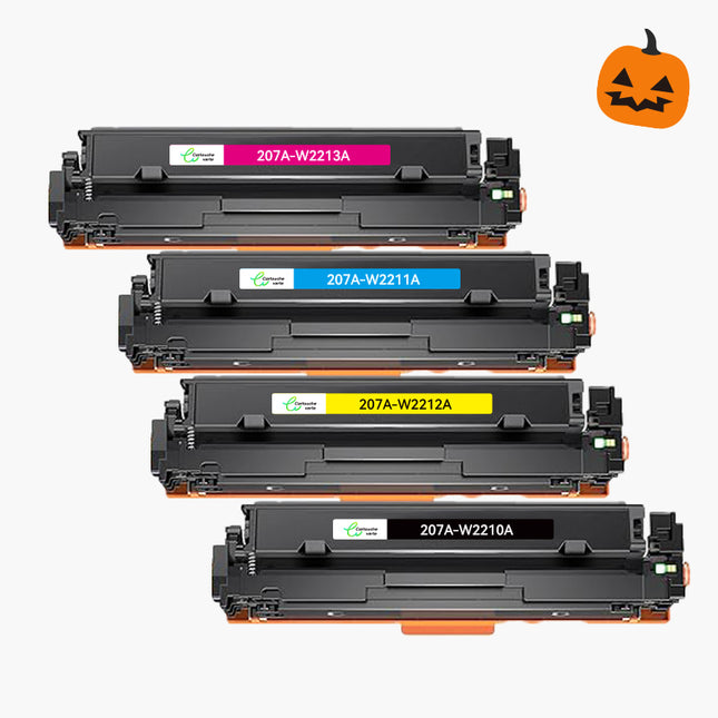 HP 207A (W2210A / W2211A / W2212A / W2213A) Compatible Toner - 4 Colors - XL Format | Green Cartridge