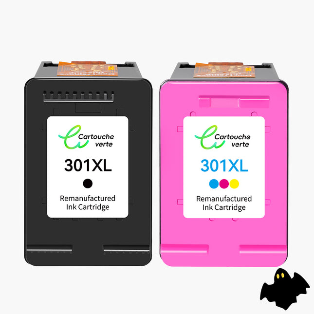 HP 301XL Cartouche d'encre compatible  | Recyclée et écologique -  Indication niveau d encre- Format XL