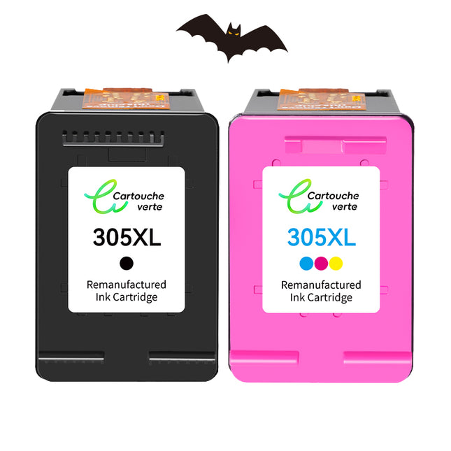 HP 305XL Compatible Ink Cartridge | Recycled and Eco-Friendly - Ink Level Indicator - XL Size