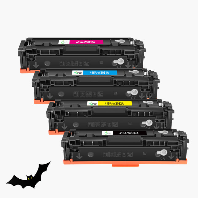 HP 415A (W2030A / W2031A / W2032A / W2033A) - Compatible Toner - Black / Cyan / Magenta / Yellow | Green cartridge
