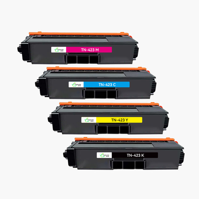 BROTHER TN-423/TN423 Compatible Toner - 4 Colors (Standard Size) | Green Cartridge