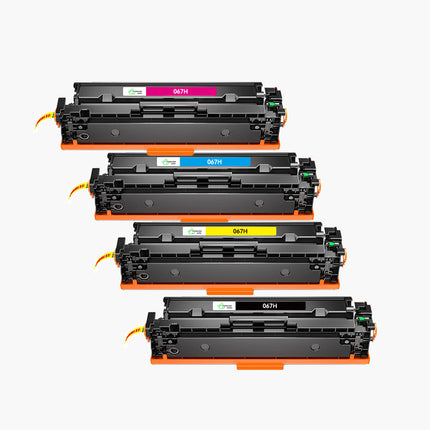 CANON CRG-067H - Compatible Toner - 4 Couleurs (Format Standard) | Cartouche verte