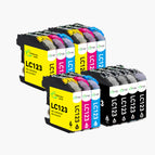 3 Black, 3 Cyan, 3 Magenta, 3 Yellow
