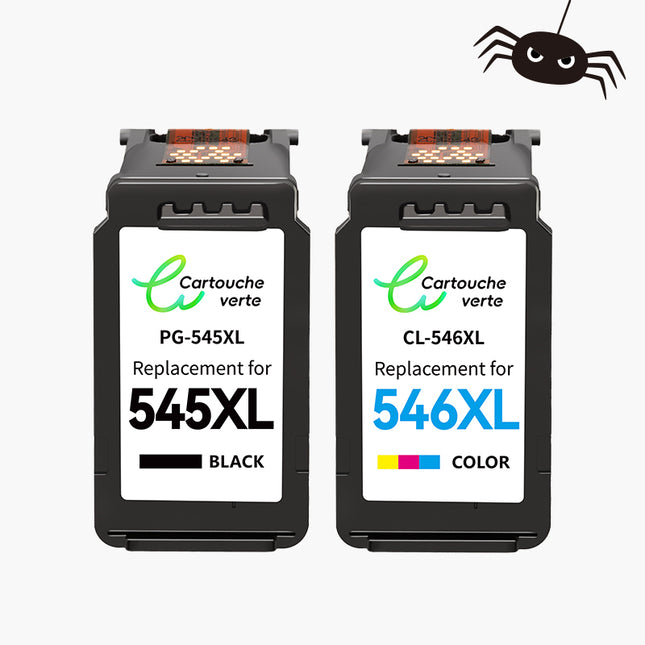 CANON PG-545XL/CL-546XL Compatible Ink Cartridge | Recycled and Eco-Friendly - Ink Level Indicator - XL Size