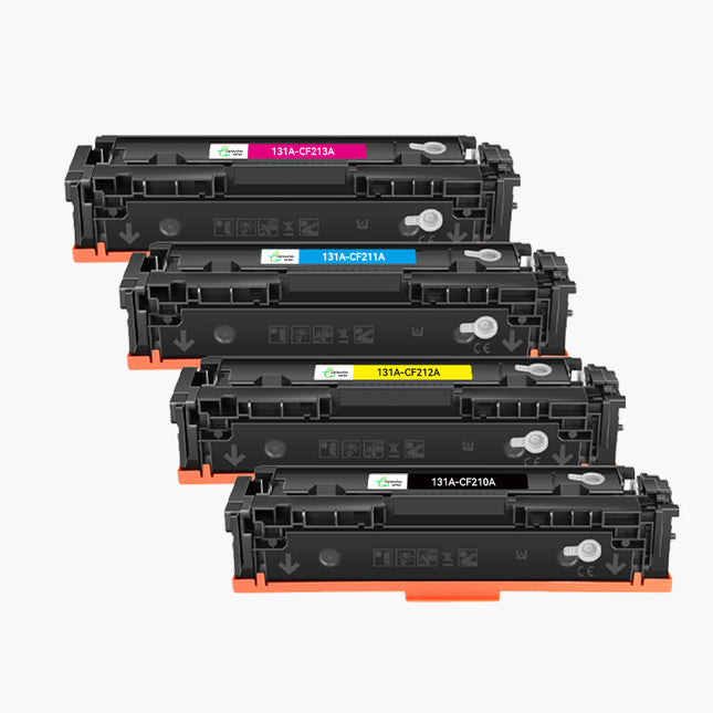 HP 131A (CF210A/CF211A/CF212A/CF213A) Compatible Toner-4 COULEURS(grande capacité)|Cartouche verte