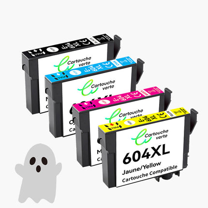 EPSON 604XL Cartouche d'encre Compatible - 4 Couleurs | Recyclée et écologique - Format XL
