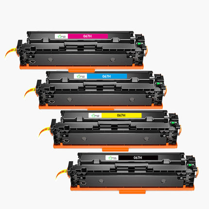 CANON CRG-067H - Compatible Toner - 4 Couleurs (Format Standard) | Cartouche verte