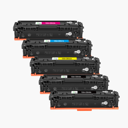 HP 125A (CB540A/CB541A/CB542A/CB543A) Compatible Toner-4 COULEURS(grande capacité)|Cartouche verte