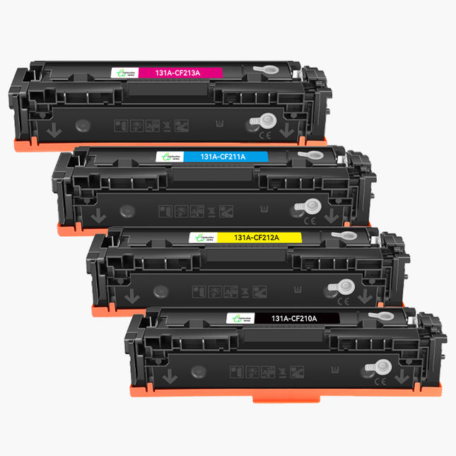 HP 131A (CF210A/CF211A/CF212A/CF213A) Compatible Toner-4 COULEURS(grande capacité)|Cartouche verte