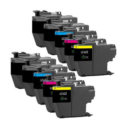 BROTHER LC3213 Compatible Ink Cartridge (Black/Color) | Recycled and Eco-Friendly - Ink Level Indicator - XL Size