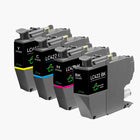 BROTHER LC422XL Cartouche d'encre compatible （Noir/Couleur）| Recyclée et écologique-Indication niveau d encre - Format XL