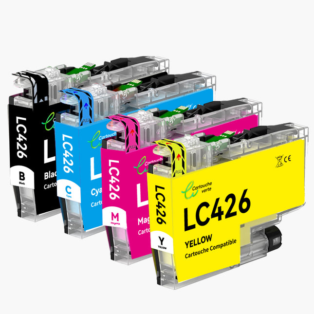 BROTHER LC426 Compatible Ink Cartridge (Black/Color) | Recycled and Eco-Friendly - Ink Level Indicator - XL Size