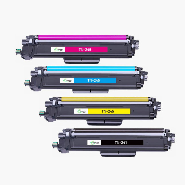 BROTHER TN - 241/TN - 245 TN241/TN245 Compatible Toner - 4 Couleurs - Format Standard | Cartouche verte - Cartouche verte