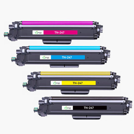 BROTHER TN - 247 /TN247 Compatible Toner - 4 Couleurs（Format Standard) | Cartouche verte - Cartouche verte