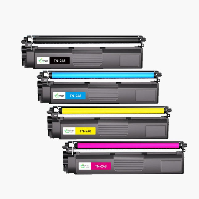 BROTHER TN - 248/TN248 Compatible Toner - 4 Couleurs - Format Standard | Cartouche verte - Cartouche verte