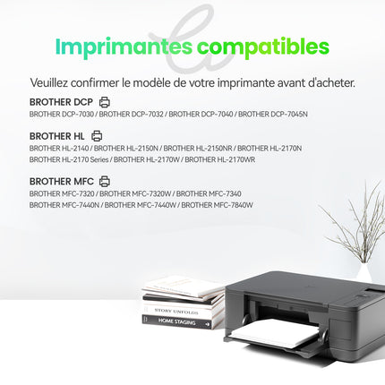 BROTHER TN2120 compatibele toner - Zwart (standaardformaat) | Groene patroon
