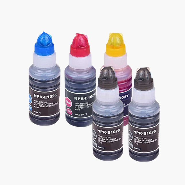 Bouteilles d'encre compatibles Epson Ecotank 102 â Solution Ă©conomique et Ă©cologique | Cartouche Verte - Cartouche verte