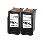 CANON PG - 575XL/CL - 576XL Cartouche d'encre compatible （Noir/Couleur）| Recyclée et écologique - Indication niveau d encre - Format XL - Cartouche verte