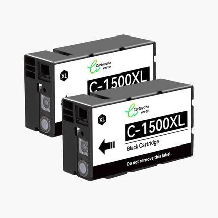 CANON PGI - 1500XL Cartouche d'encre compatible - 4 Couleurs | Recyclée et écologique - Format XL - Cartouche verte
