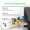 Cartouches Encre Compatibles Canon PGI-520 CLI-521 - Pack 5 Couleurs, Haut Rendement, Pour Pixma IP/MP/MX Séries - Garantie 2 Ans - 6