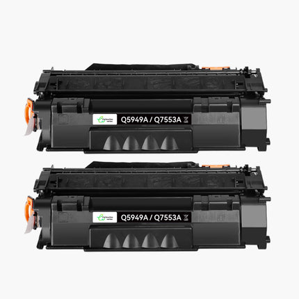 HP 49A/53A/Q5949A/Q7553 - Tambour Recyclé 49A/53A/Q5949A/Q7553A  - Compatible HP/CANON Noir (grande capacité)|Cartouche verte(草稿) - Cartouche verte
