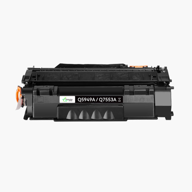 HP 49A/53A/Q5949A/Q7553 - Tambour Recyclé 49A/53A/Q5949A/Q7553A  - Compatible HP/CANON Noir (grande capacité)|Cartouche verte(草稿) - Cartouche verte