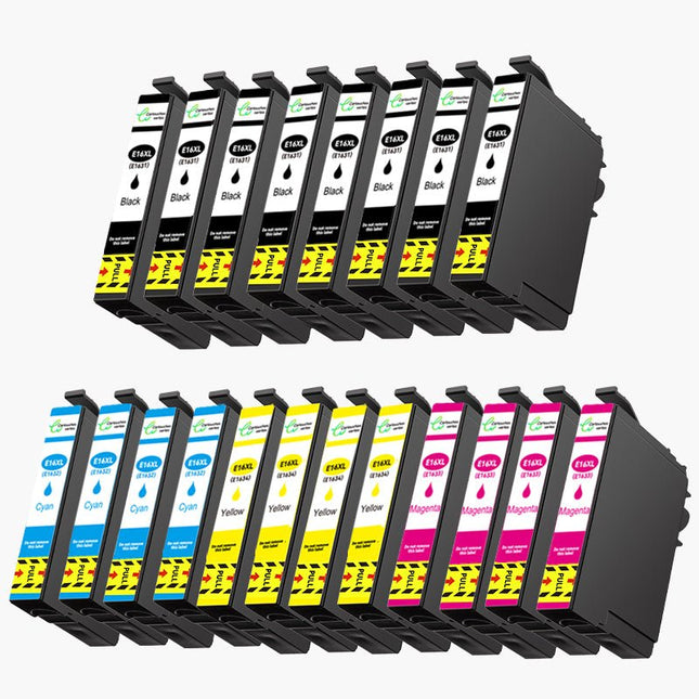 EPSON 16XL Cartouche d'encre Compatible - 4 Couleurs | Recyclée et écologique - Format XL - Cartouche verte