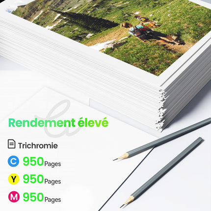 EPSON 34XL Cartouche d'encre compatible - 4 Couleurs | Recyclée et écologique - Format XL - Cartouche verte