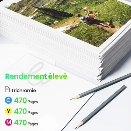EPSON 502XL Cartouche d'encre Compatible - 4 Couleurs | Recyclée et écologique - Format XL - Cartouche verte