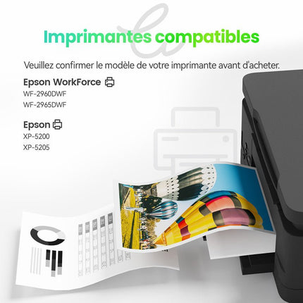 EPSON 503XL Cartouche d'encre Compatible - 4 Couleurs | Recyclée et écologique - Format XL - Cartouche verte