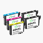 EPSON 604XL Cartouche d'encre Compatible - 4 Couleurs | Recyclée et écologique - Format XL - Cartouche verte