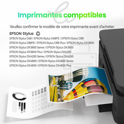 EPSON T0615 Compatible Ink Cartridge - 4 Colors (Black/Color) | Recycled and Eco-Friendly - XL Size