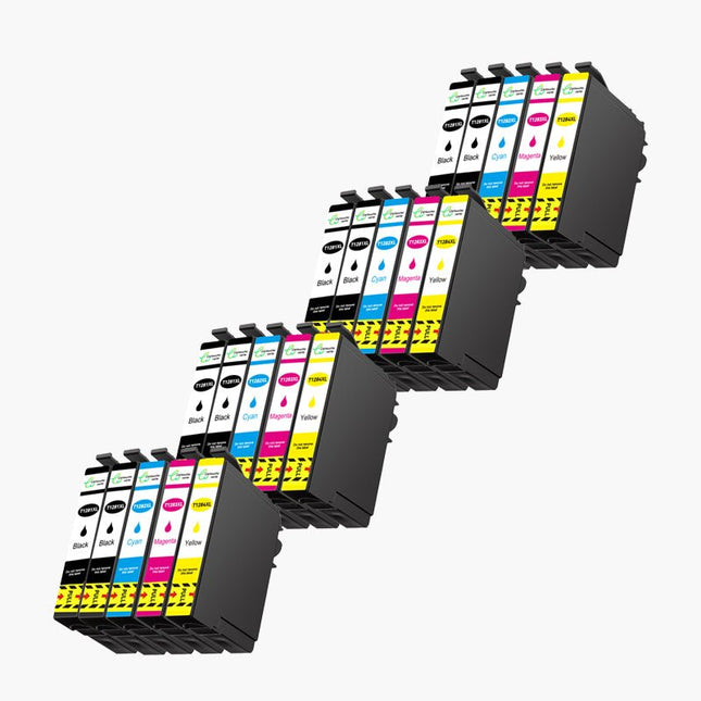 EPSON T1285XL Cartouche d'encre Compatible - 4 Couleurs | Recyclée et écologique - Format XL - Cartouche verte
