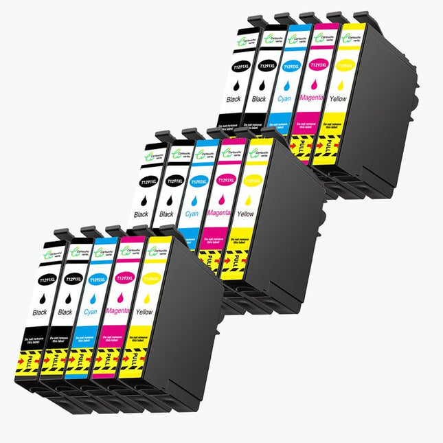 EPSON T1295XL Cartouche d'encre Compatible - 4 Couleurs | Recyclée et écologique - Format XL - Cartouche verte