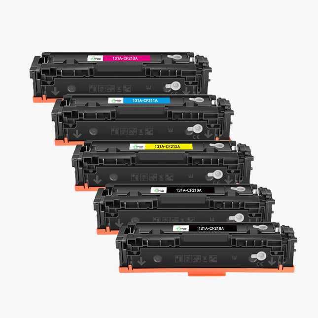 HP 131A (CF210A / CF211A / CF212A / CF213A) - Compatible Toner - 4 Couleurs (Format Standard) | Cartouche verte - Cartouche verte