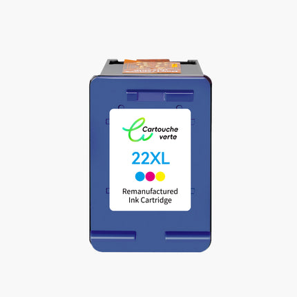 HP 21/22XL Cartouche d'encre compatible （Noir et Couleur ）| Haute qualité - Indication niveau d encre - Format XL - Cartouche verte