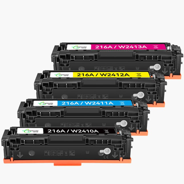 HP 216A（W2410A / W2411A / W2412A / W2413A）Compatible Toner - 4 Couleurs（ Format Standard ) | Cartouche verte - Cartouche verte
