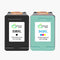 HP 338/343XL Cartouche d'encre compatible （Noir et Couleur ）| Recyclée et écologique - Indication niveau d encre - Format XL - Cartouche verte