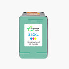 HP 342/336XL Cartouche d'encre compatible （Noir et Couleur ）| Recyclée et écologique - Indication niveau d encre - Format XL - Cartouche verte