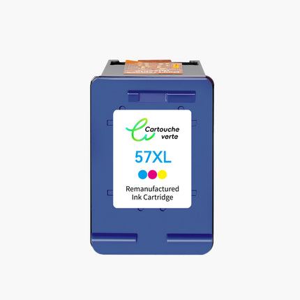 HP 56XL/57XL Cartouche d'encre compatible （Noir et Couleur ）| Haute qualité - Indication niveau d encre - Format XL - Cartouche verte