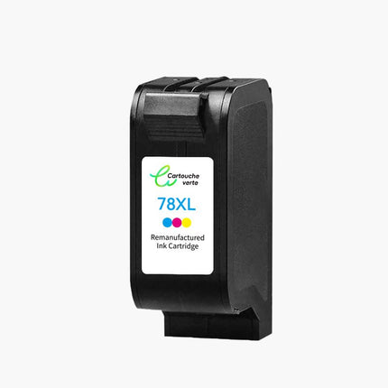 HP 78/15XL Cartouche d'encre compatible （Noir et Couleur ）| Recyclée et écologique - Indication niveau d encre - Format XL - Cartouche verte
