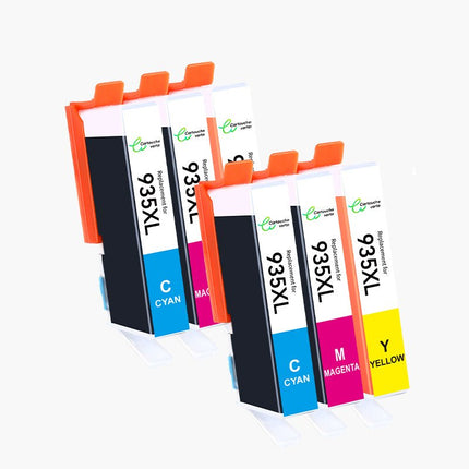 HP 934/ 935XL Cartouche d'encre Compatible - 4 Couleurs | Recyclée et écologique - Format XL - Cartouche verte