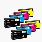 HP 950 / 951XL Cartouche d'encre Compatible - 4 Couleurs | Recyclée et écologique - Format XL - Cartouche verte